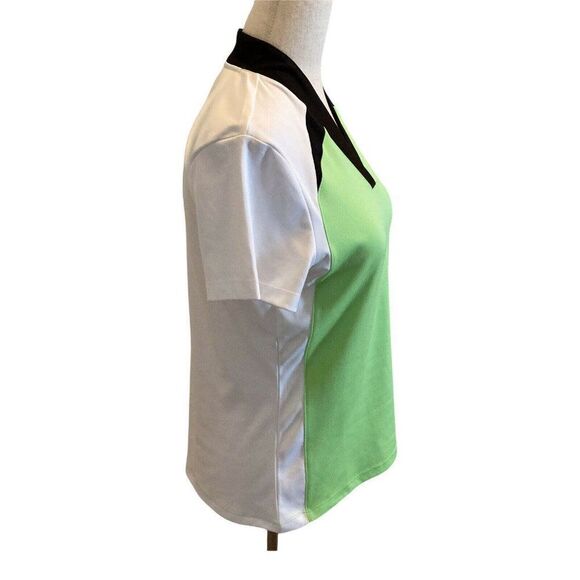 Izod Womens Size Small Perform Movement Cool FX Golf Top Short Sleeves Green - Picture 2 of 6